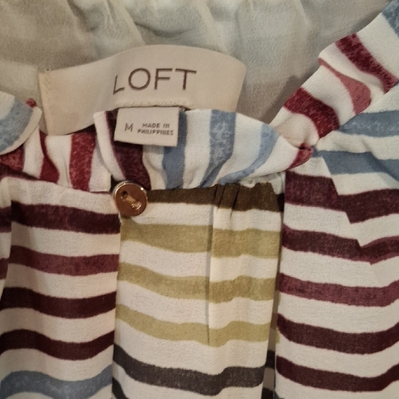 LOFT Striped Dress with Multicolor Hues - Picture 5 of 7
